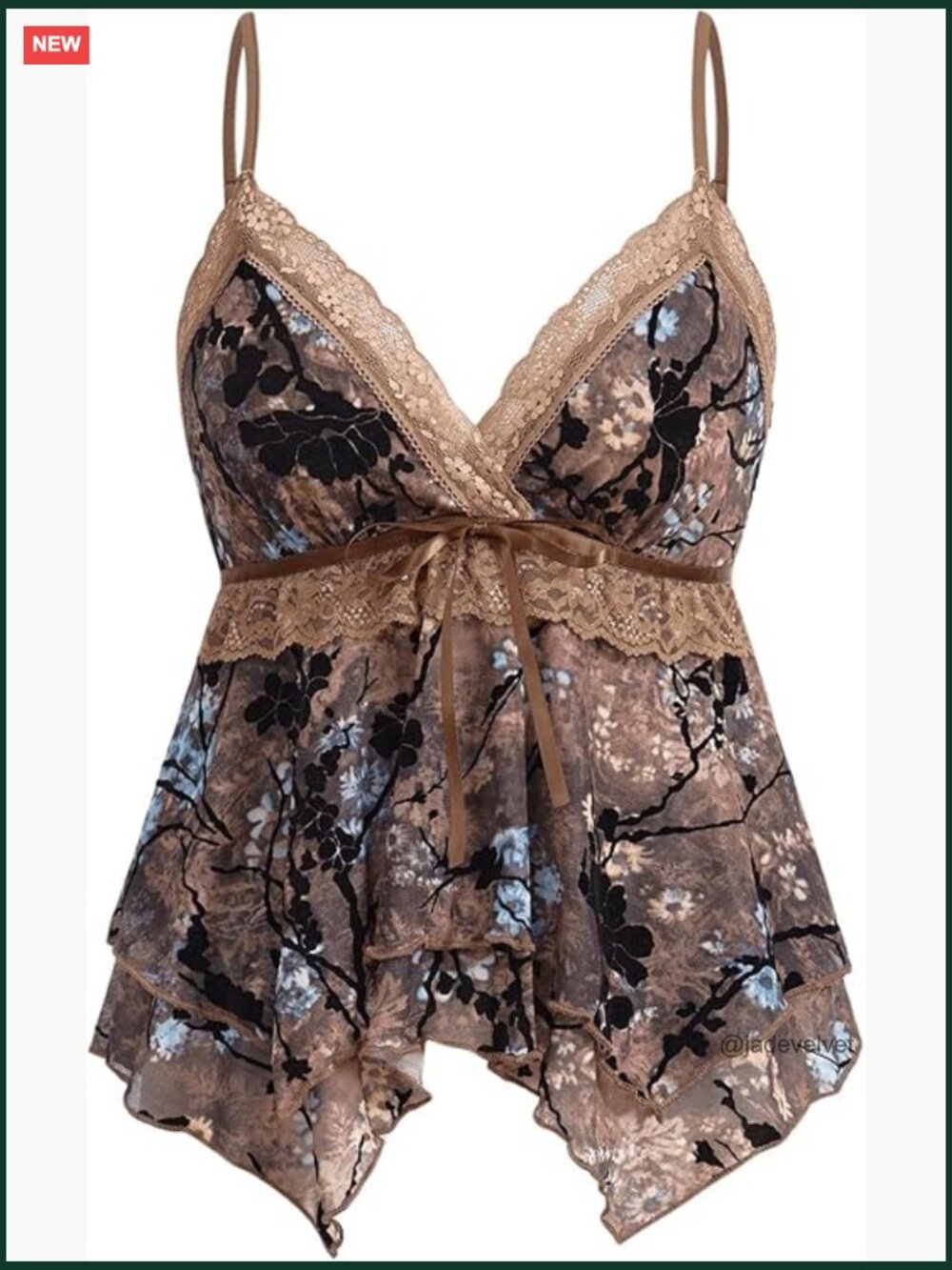 Y2K Babydoll Tank Top Floral Lace Mesh Going Out Top Sleeveless